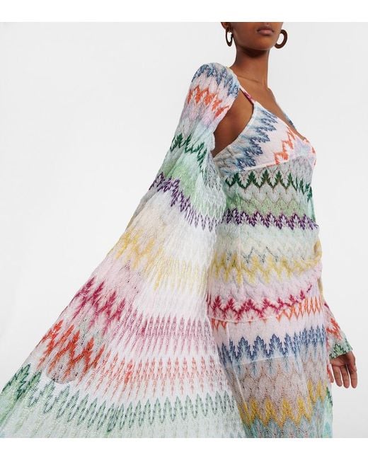 Missoni White Lame Cardigan