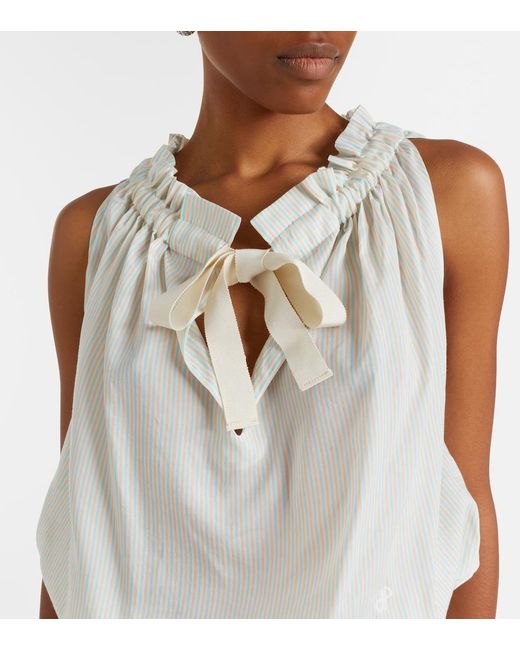 Patou White Striped Top