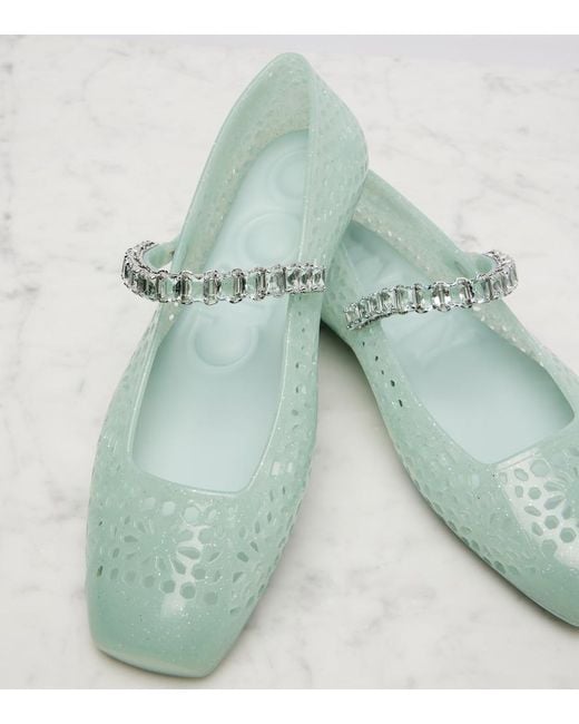 Jimmy Choo Green The Jelly Ballets