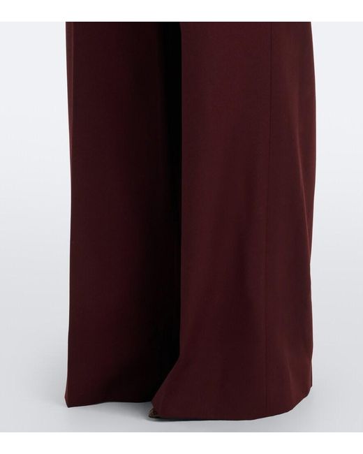 Altuzarra Purple Rudy Virgin Wool Wide-Leg Pants