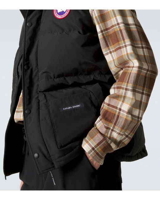 Chaleco freestyle crew Canada Goose de hombre de color Black