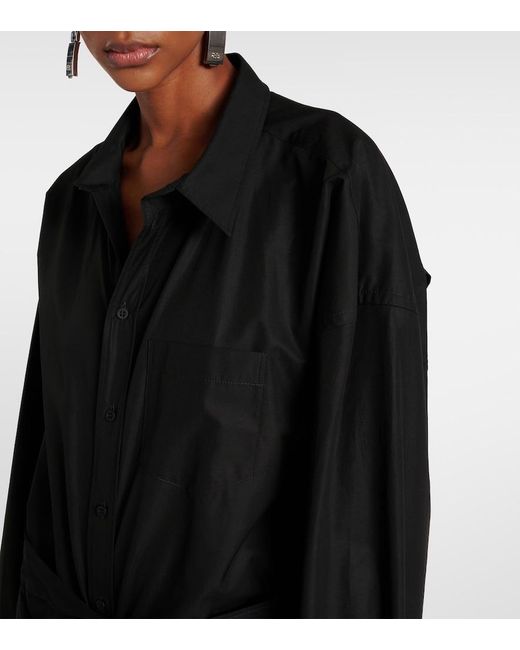 Balenciaga Black Shirt Dresses
