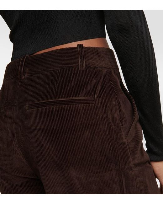 FRAME Brown Corduroy Straight Pants