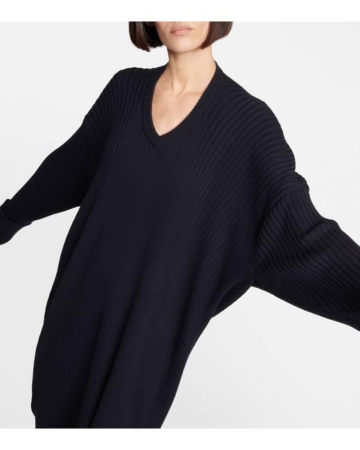 The Row Blue Maxikleid Elodie Aus Baumwolle