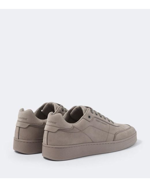 Saint Laurent Gray Sl/61 Suede Sneakers for men
