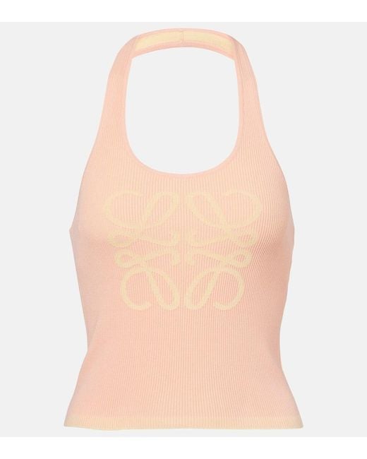 Loewe Pink Paula's Ibiza Anagram Tank Top