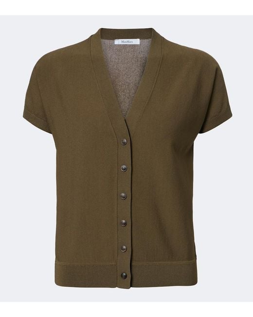 Max Mara Green Knitted Top
