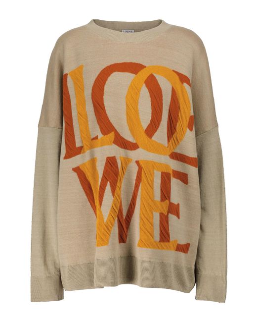 Loewe Multicolor Love Linen-blend Sweater