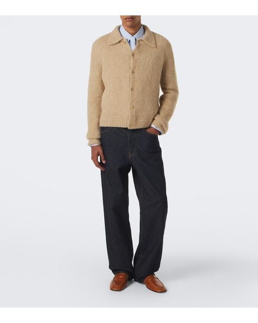 Dries Van Noten Natural Alpaca And Wool-Blend Cardigan for men