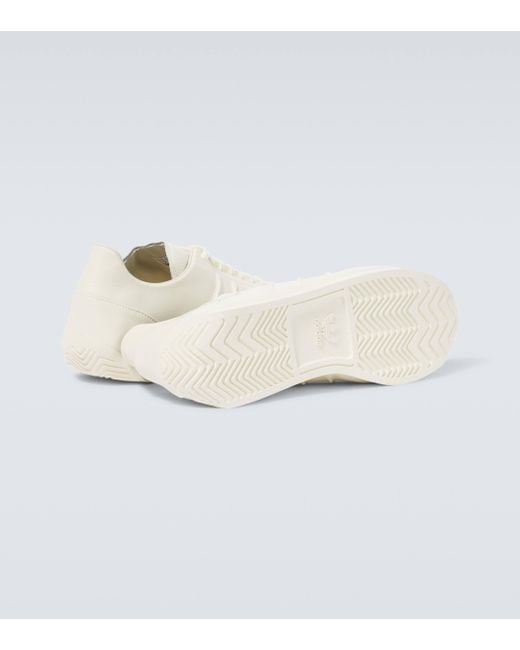 Y-3 White Country Leather Sneakers for men