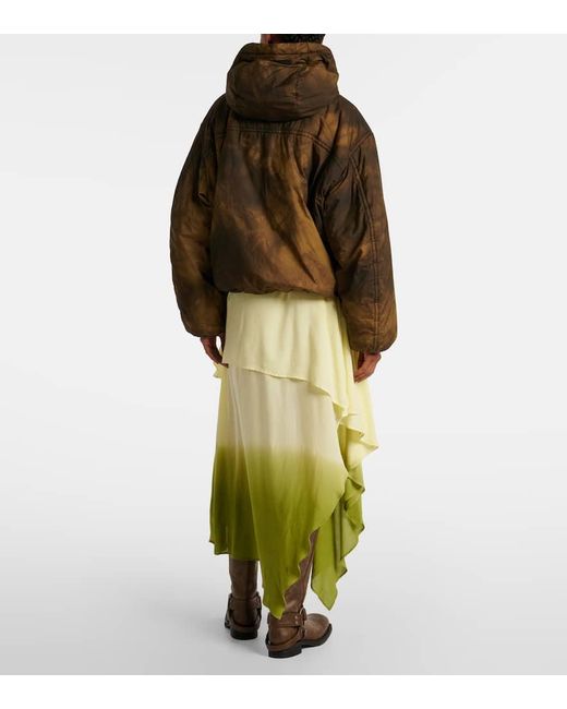 Chaqueta Acolchada Con Capucha Acne de color Brown