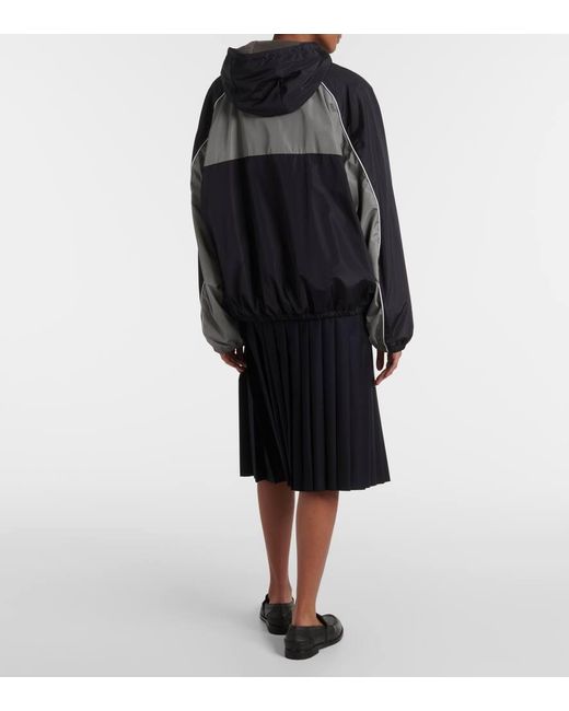 Miu Miu Black Oversize-Trainingsjacke