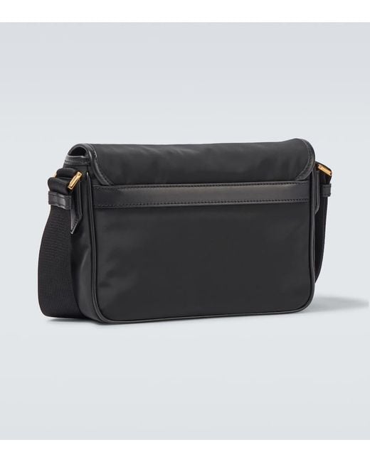 Borsa A Tracolla Con Pelle di Tom Ford in Black da Uomo