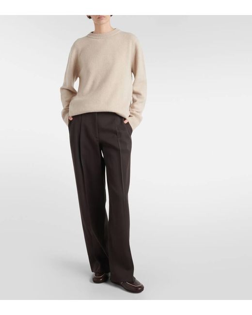 The Row Brown Slippers Beck Aus Leder
