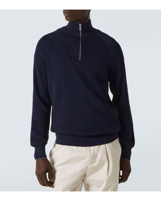 Pullover di Brunello Cucinelli in Blue da Uomo