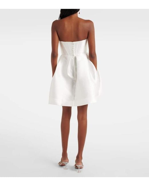 Alex Perry White Bridal Kennedy Off-Shoulder Gown