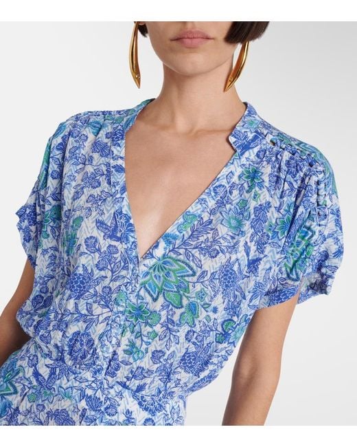 Mono Estampado Poupette de color Blue