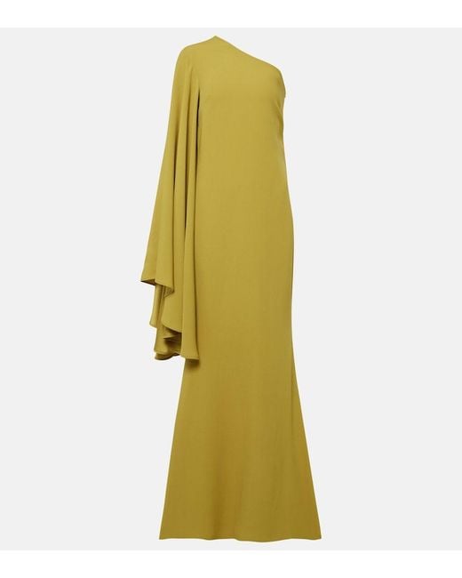 ‎Taller Marmo Green Sifnos One-Shoulder Maxi Dress