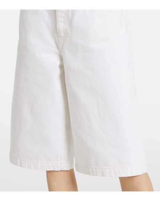 FRAME White The Boy Denim Bermuda Shorts