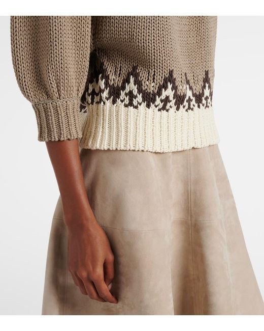 Pull Marty En Coton Altuzarra en coloris Metallic