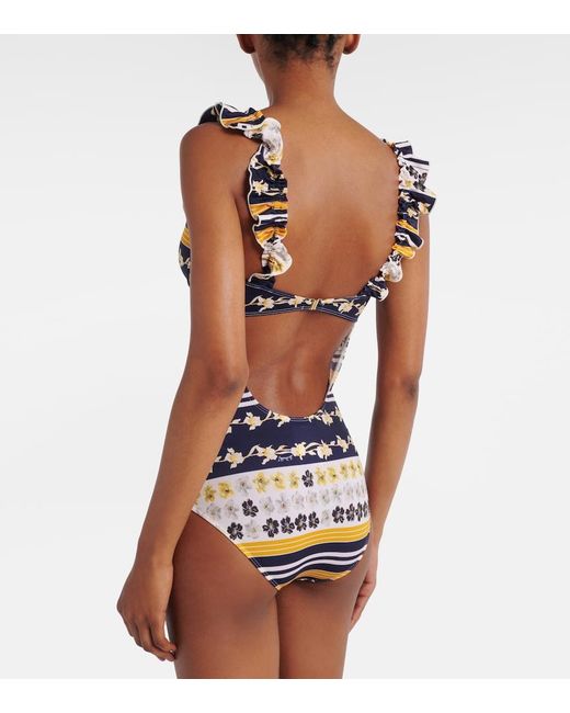 LaDoubleJ Blue Boop Floral Swimsuit