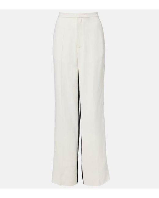 Phoebe Philo White High-Rise Straight Pants
