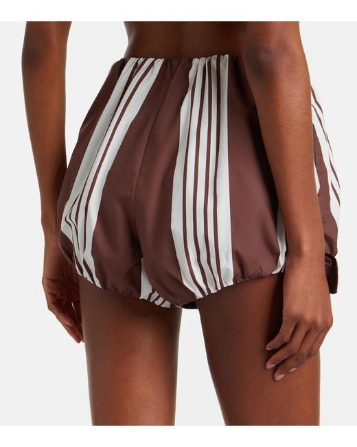 Posse Red Rosie Striped Cotton Shorts
