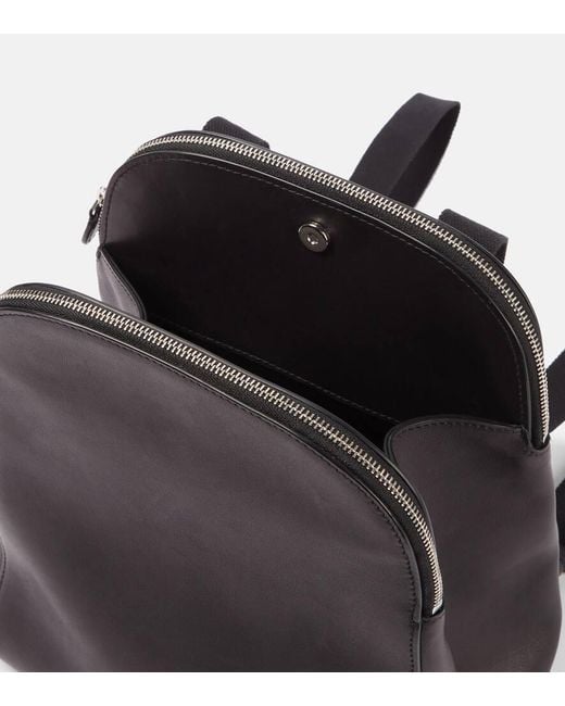 The Row Black Leather Backpack