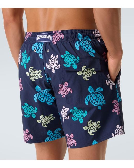 Vilebrequin Blue Tortues Multicolores Swim Trunks for men