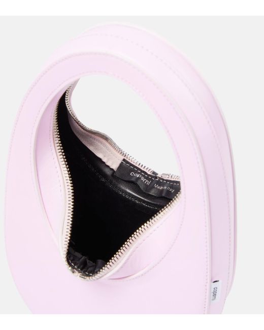 Coperni Pink Swipe Mini Leather Shoulder Bag
