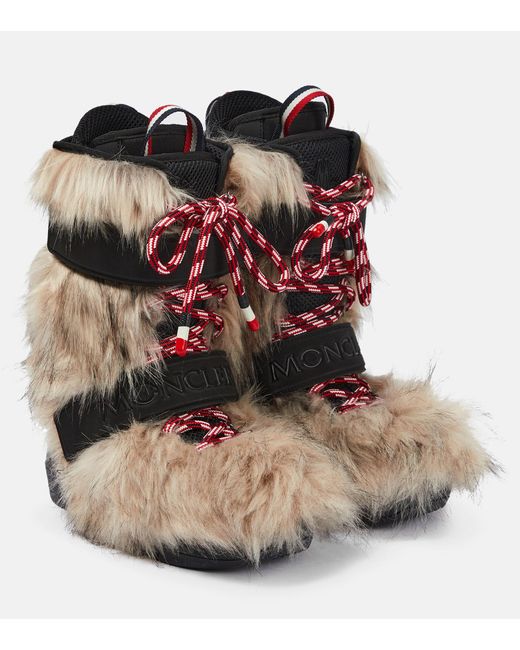 3 MONCLER GRENOBLE Natural Nabil Snow Boots