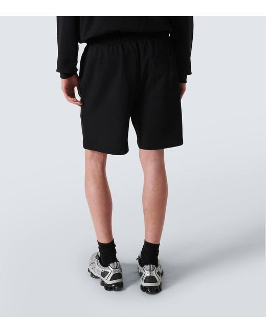 Shorts in pile di cotone di Acne in Black da Uomo