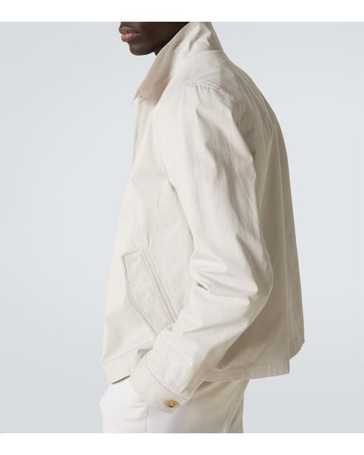 Dolce & Gabbana White Logo Embroidery Jacket for men