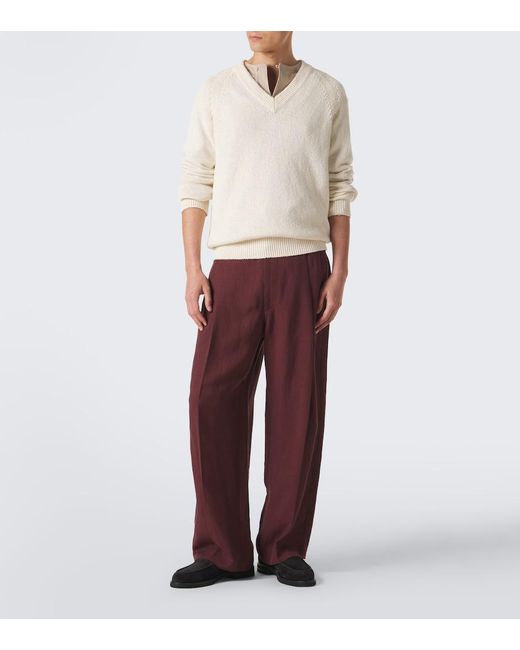 Thom Sweeney Black Suede Penny Loafers for men
