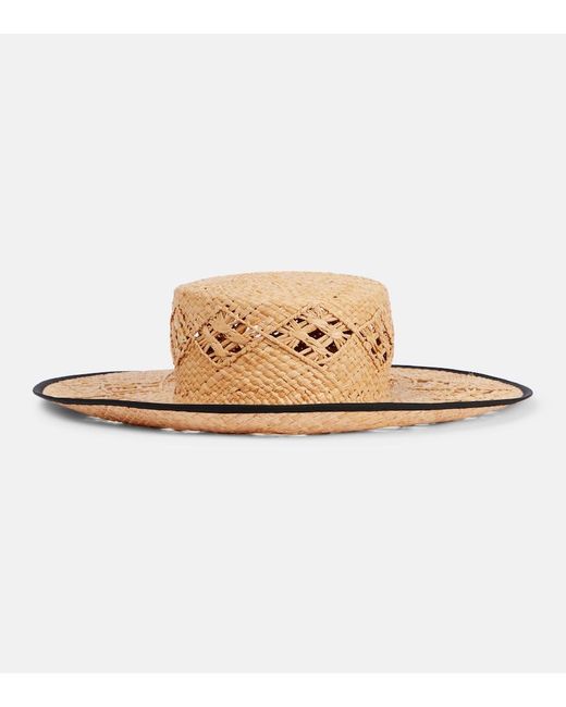 Loro Piana White Artemisia Raffia Sun Hat