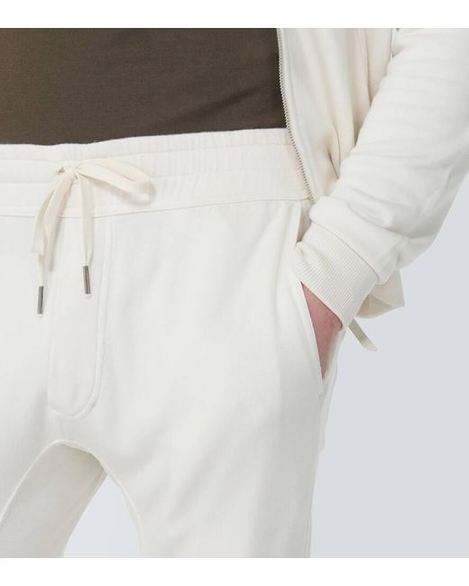 Pantaloni sportivi a vita bassa di Tom Ford in White da Uomo