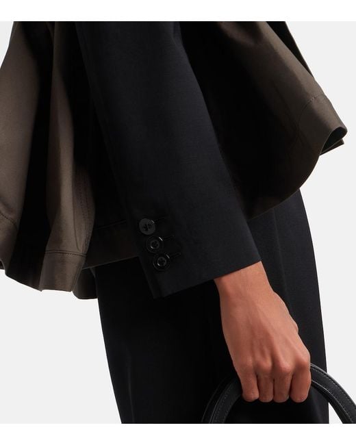 Sacai Black Paneled Blouson Jacket
