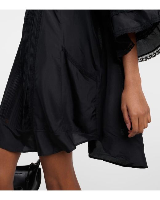 Vestido corto Zakae de seda con volantes Isabel Marant de color Black