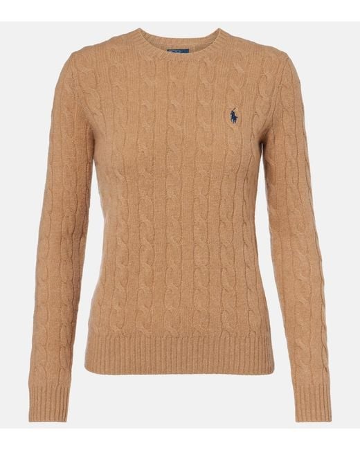 Polo Ralph Lauren Brown Julianna Wool And Cashmere Sweater