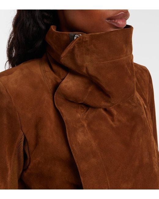 Rick Owens Brown Suede Jacket