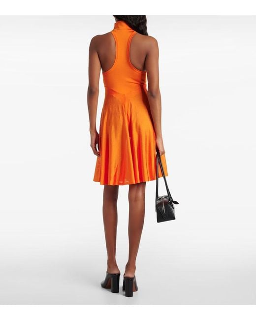 Robe En Jersey Alaïa en coloris Orange