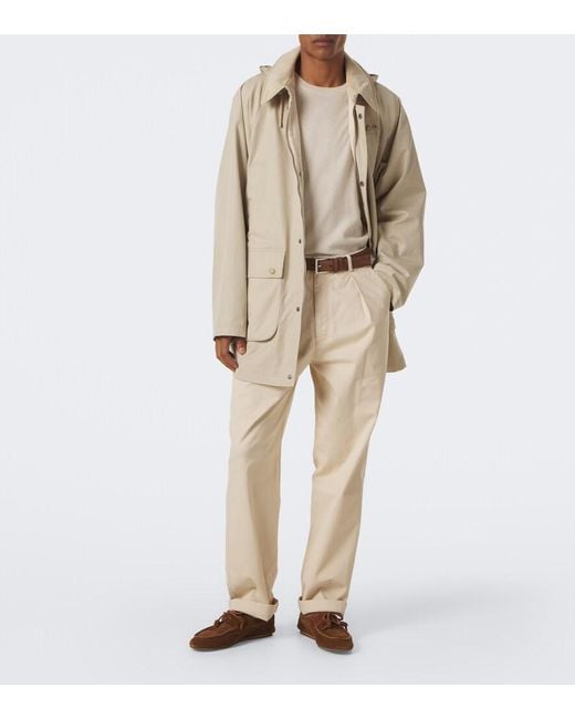 Ralph Lauren Natural Hooded Cotton Twill Coat for men