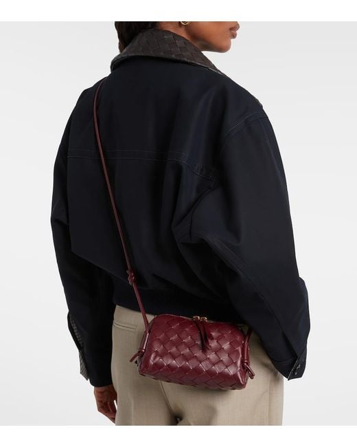 Bottega Veneta Purple Messenger Bag Concert Mini