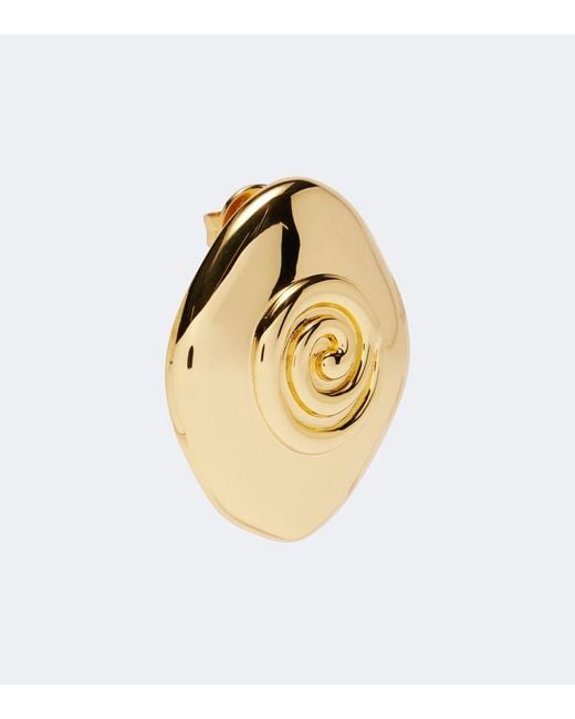 DEHANCHE Metallic Koru 14Kt-Plated Stud Earrings