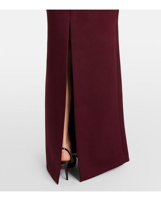 Rebecca Vallance Purple Alora Embellished Corset Gown