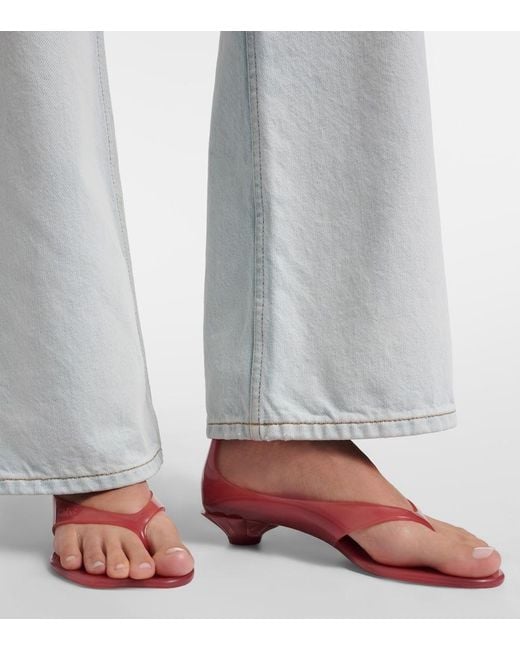 Chloé Pink Jelly Tpu Thong Sandals