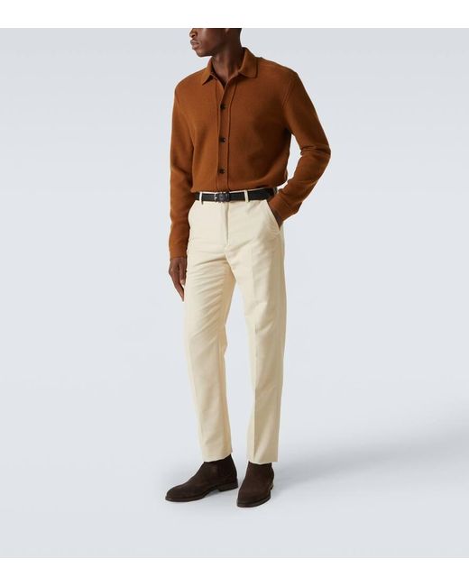 Zegna Cardigan Aus Kaschmir in Brown für Herren