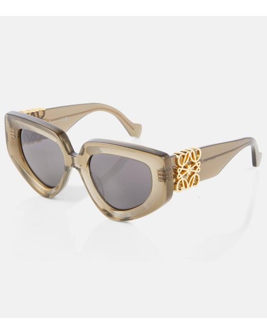Loewe Brown Anagram Cat-Eye Sunglasses