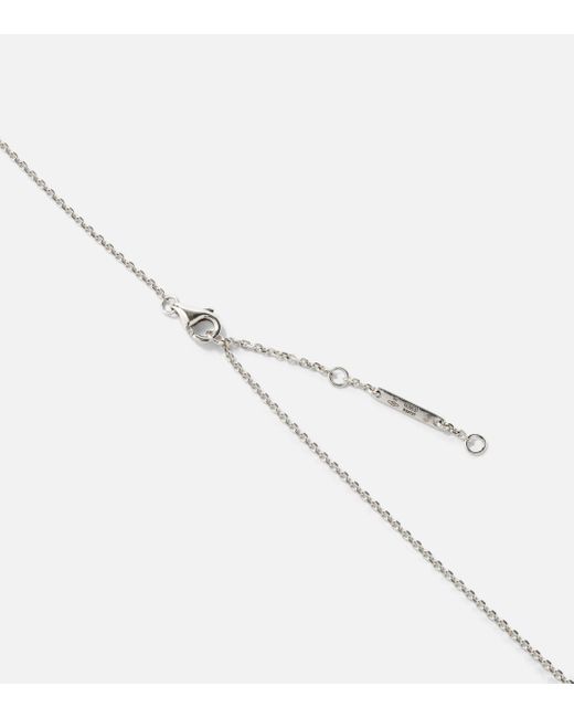 Repossi Serti Sur Vide 18kt White Gold Pendant Necklace With Diamonds
