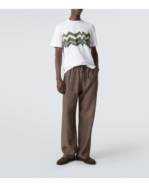 Missoni T-Shirt Aus Baumwolle in White für Herren